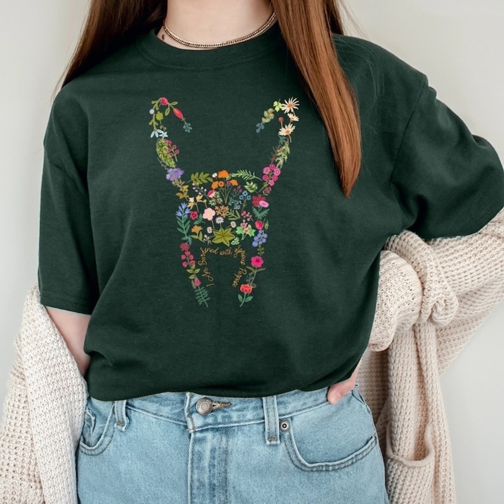 Floral Loki Crown Shirt Loki Quote Tshirt